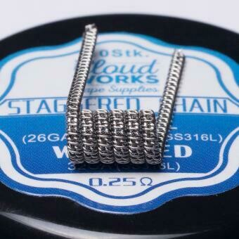 10 x CloudWorks Staggered Chain Coil (0.25 Ohm)