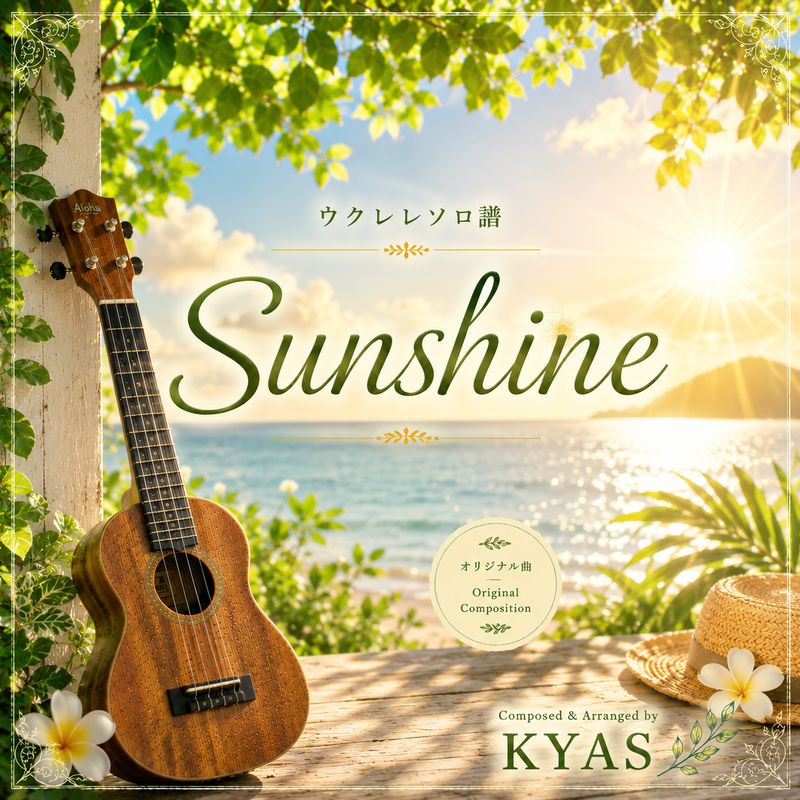 楽譜「ＳＵＮＳＨＩＮＥ」（ウクレレver）