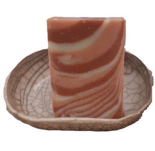 Savon  Marbré Griotte Sur Porte-Savon