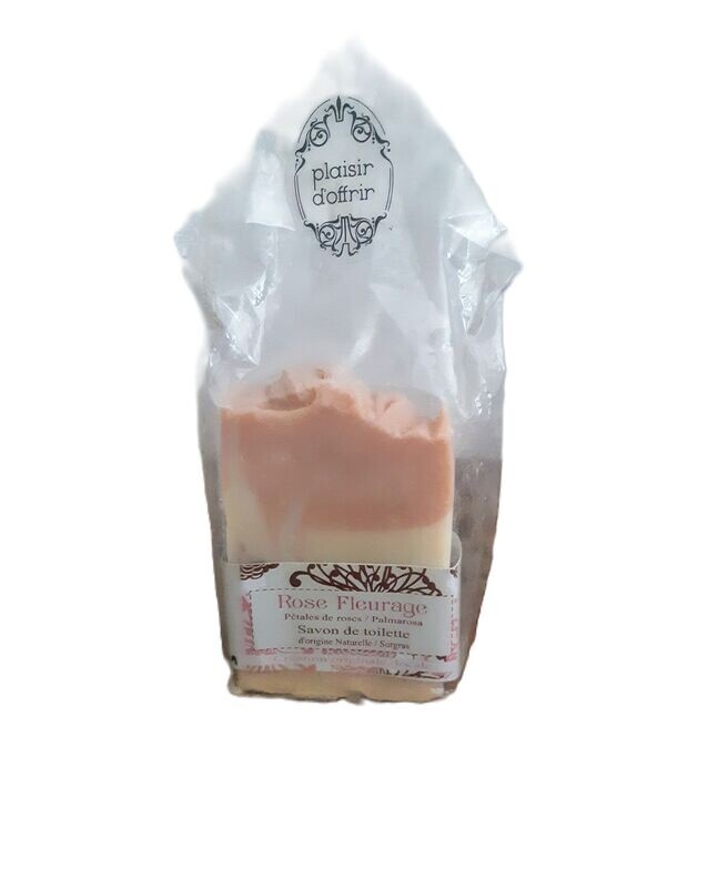Savon Rose Fleurage en pochette cadeau