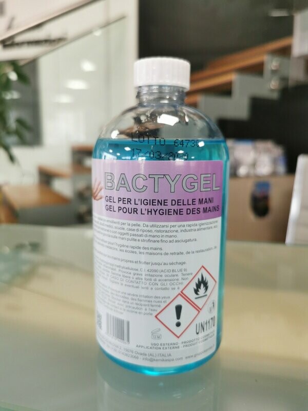 BACTY GEL 500ml con pompetta dosatrice