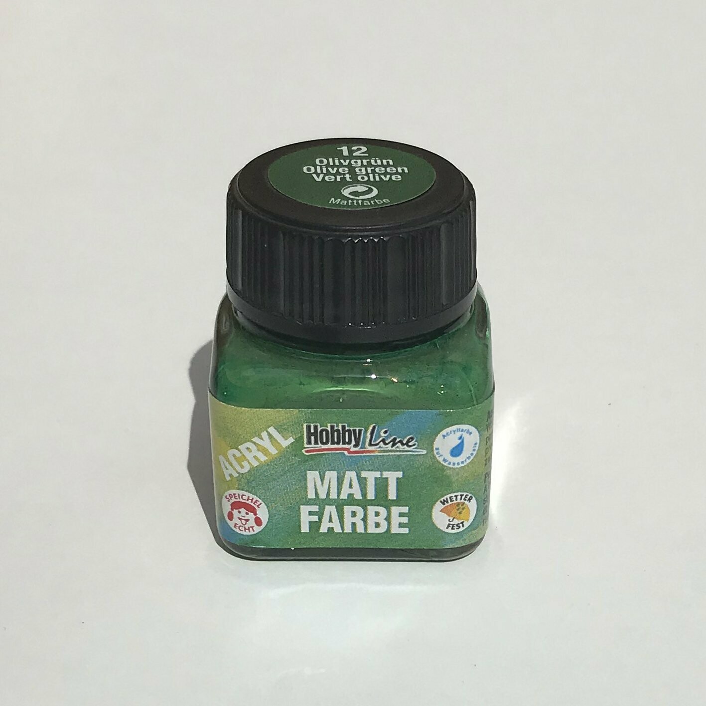Pintura acrílica verde