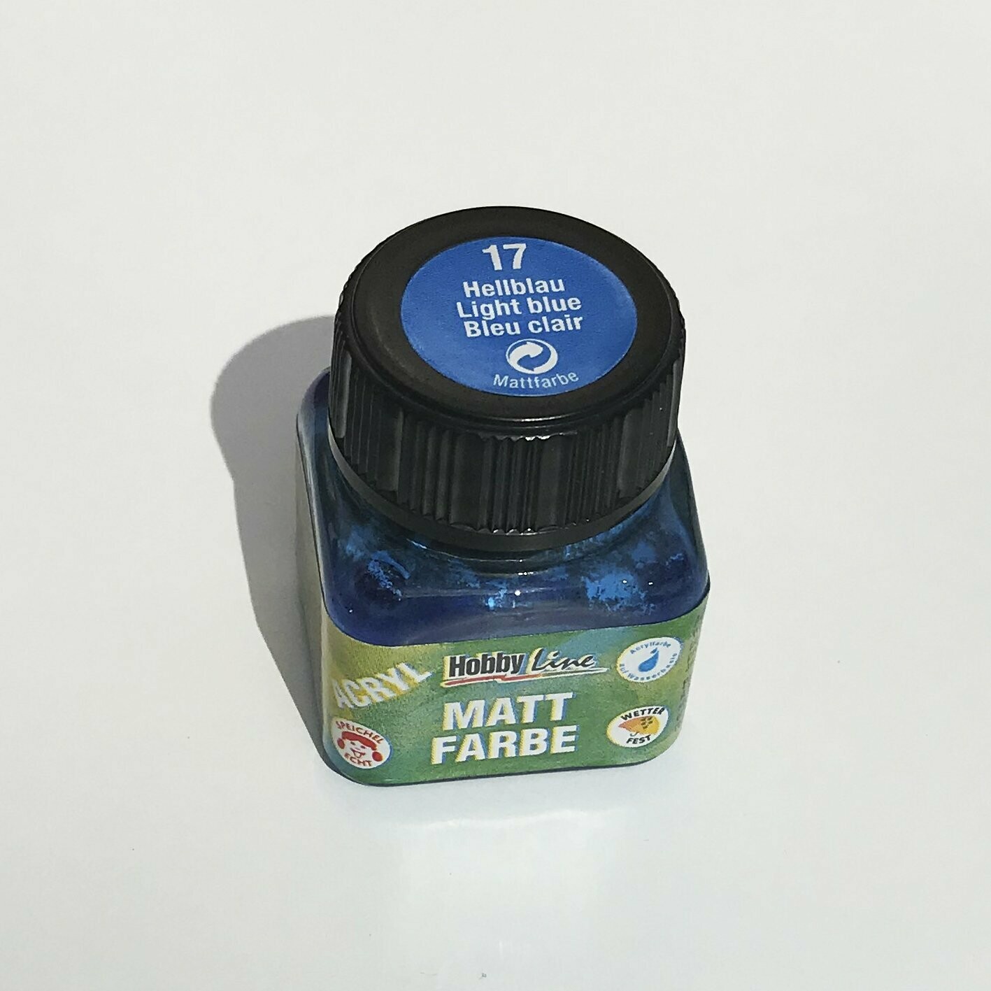 Pintura acrílica azul