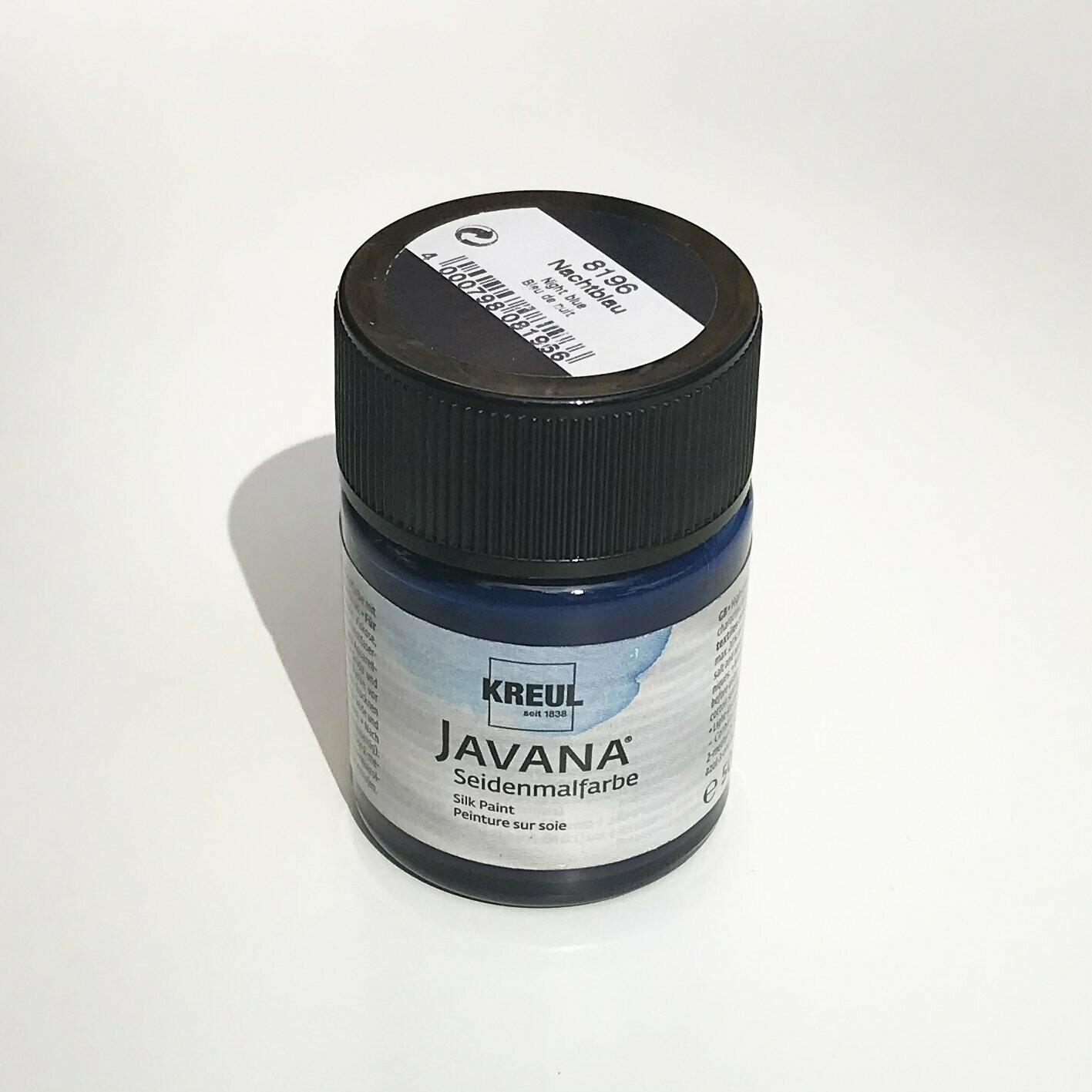 Pintura seda azul oscuro