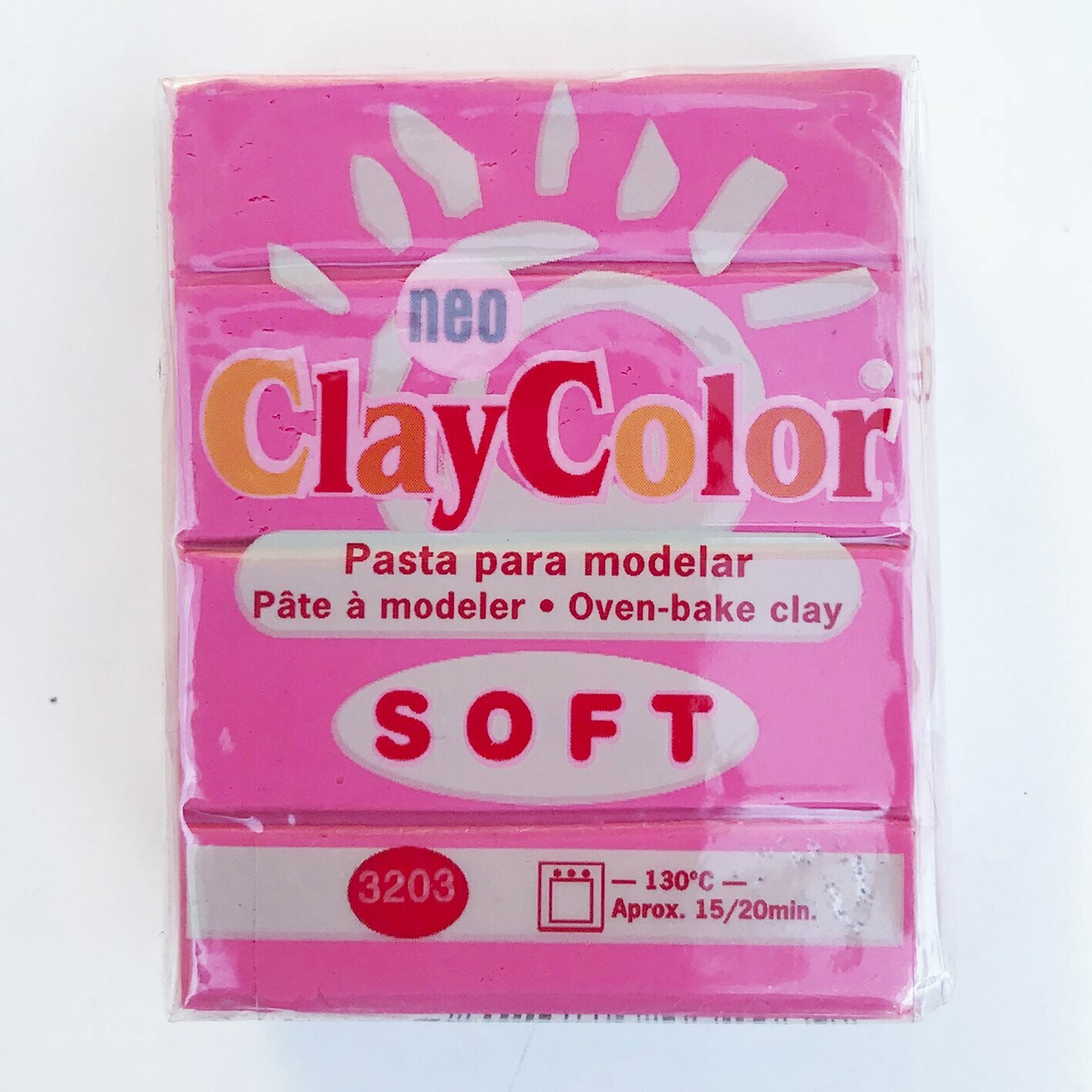 Pasta polimérica fucsia
