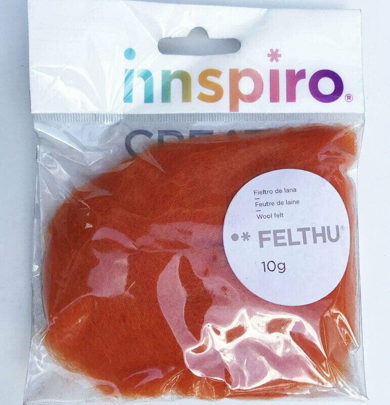 Fieltro lana naranja