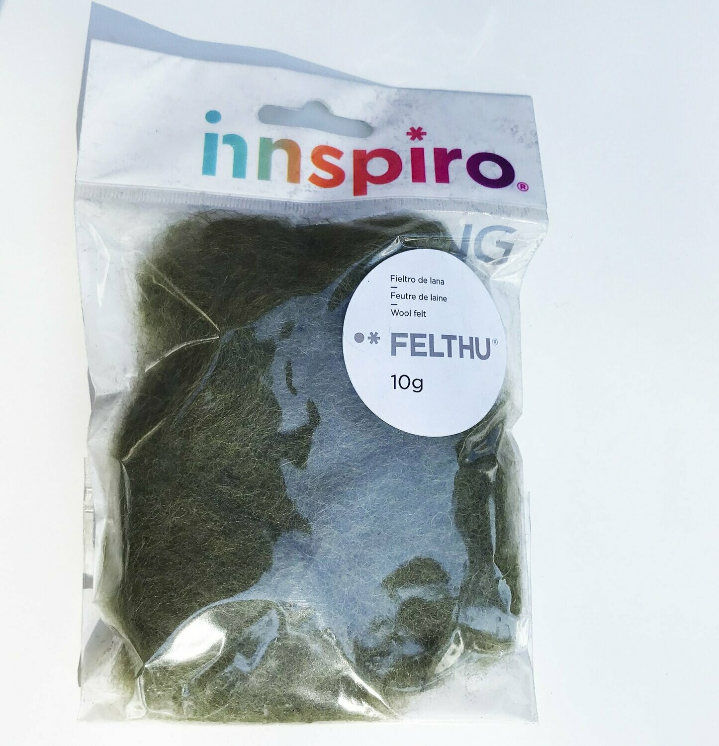Fieltro lana verde musgo