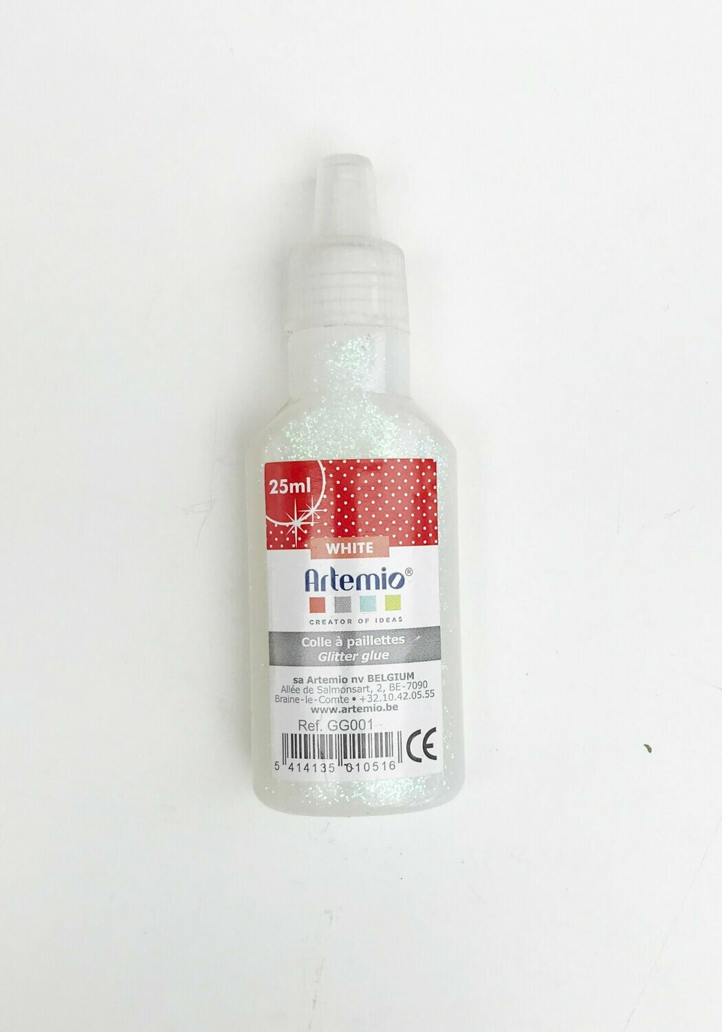 Glitter glue blanco