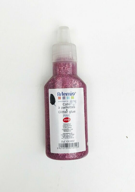Glitter glue fucsia