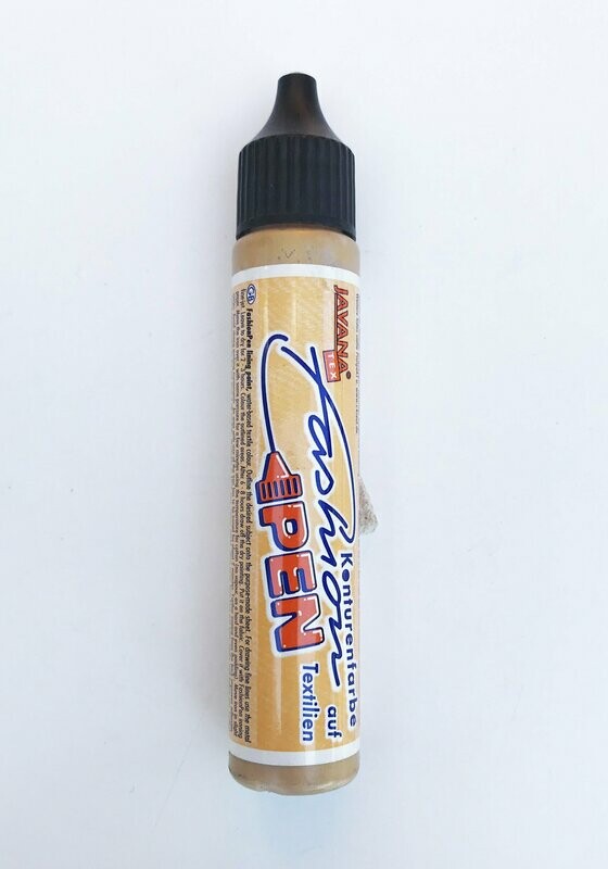Pintura textil oro