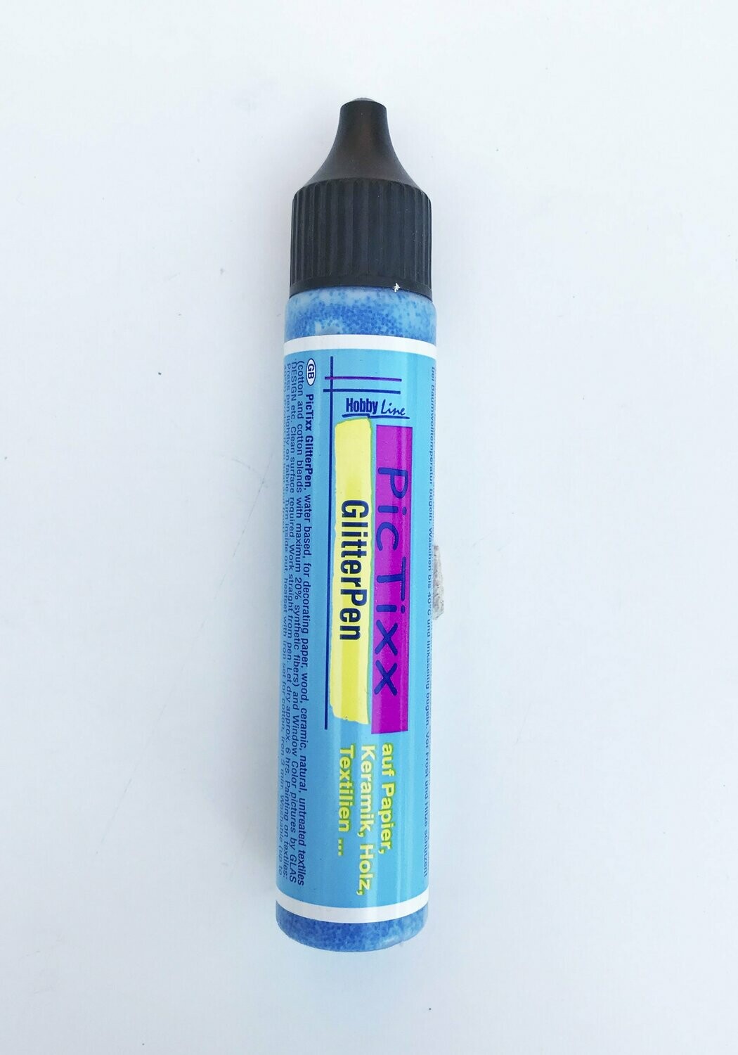 Glitter pen azul
