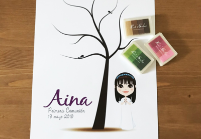 Árbol huellas y dedicatorias