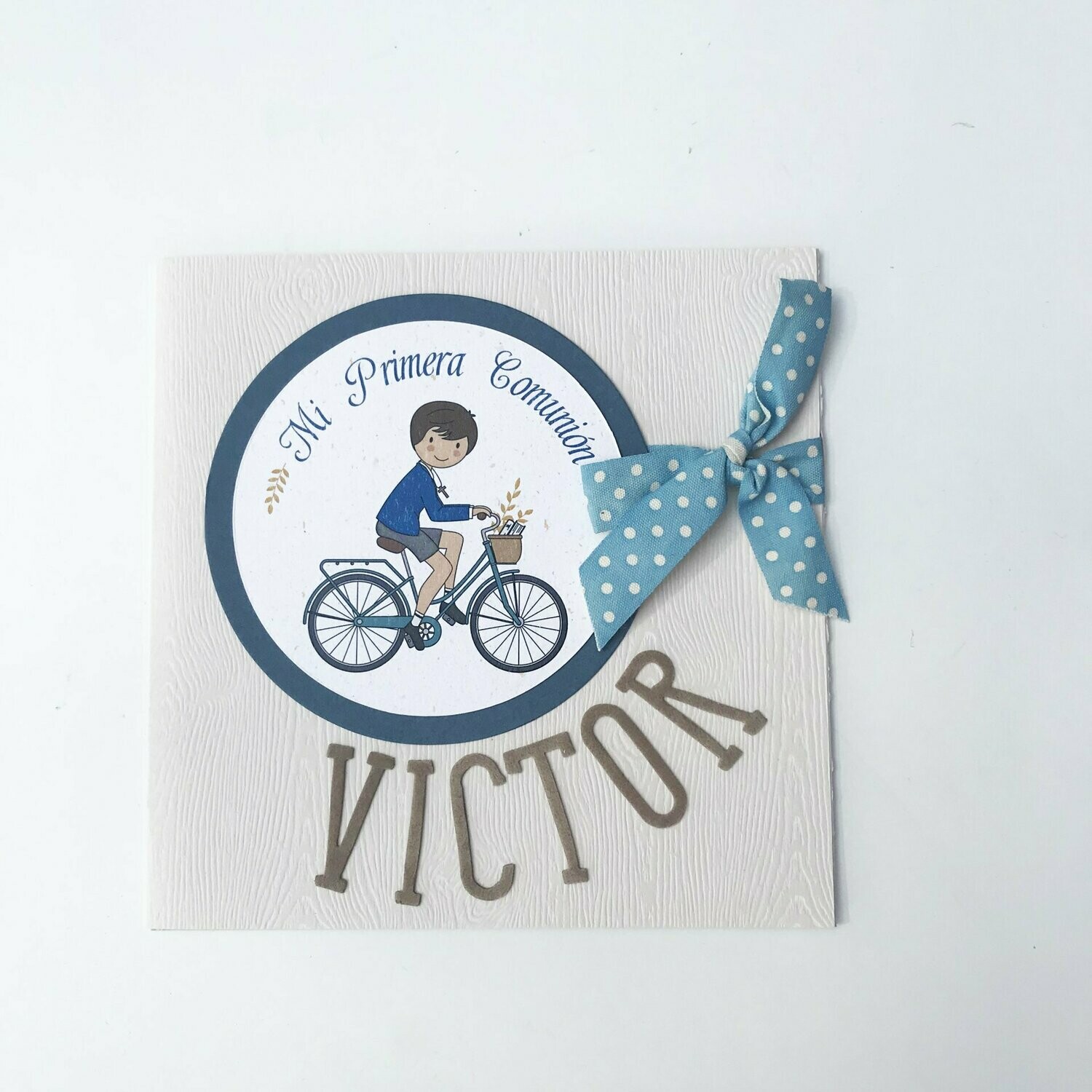 Díptico niño bicicleta