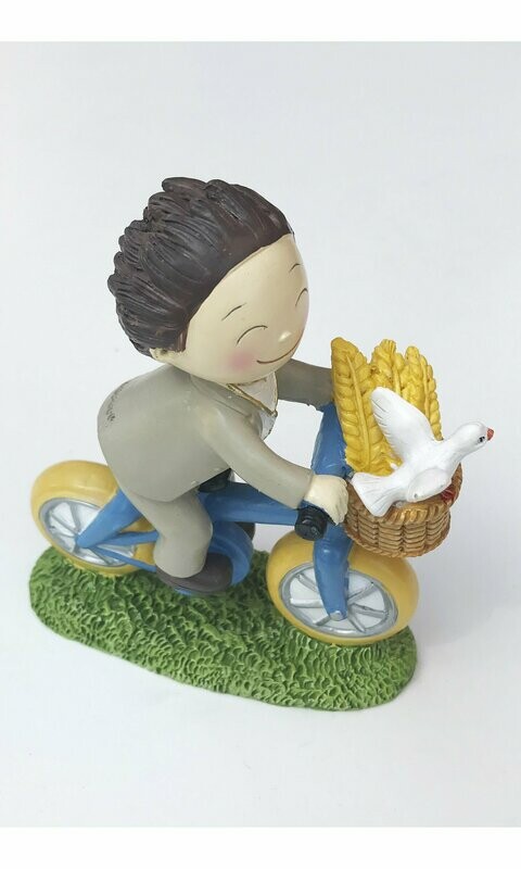 Figura niño comunión bicicleta
