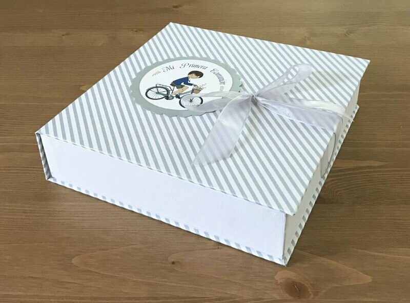 Caja de comunión plateados