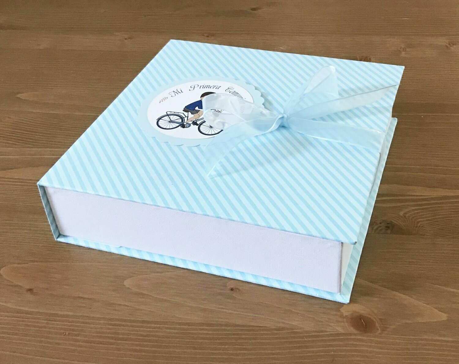 Caja de comunión azules