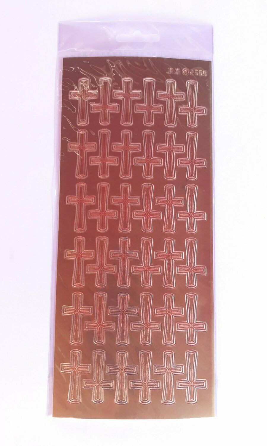 Cruces adhesivas doradas