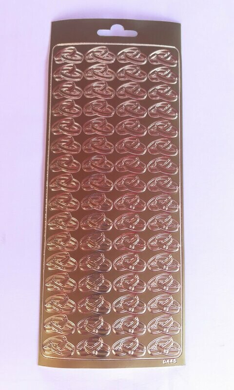 Anillos adhesivas dorados
