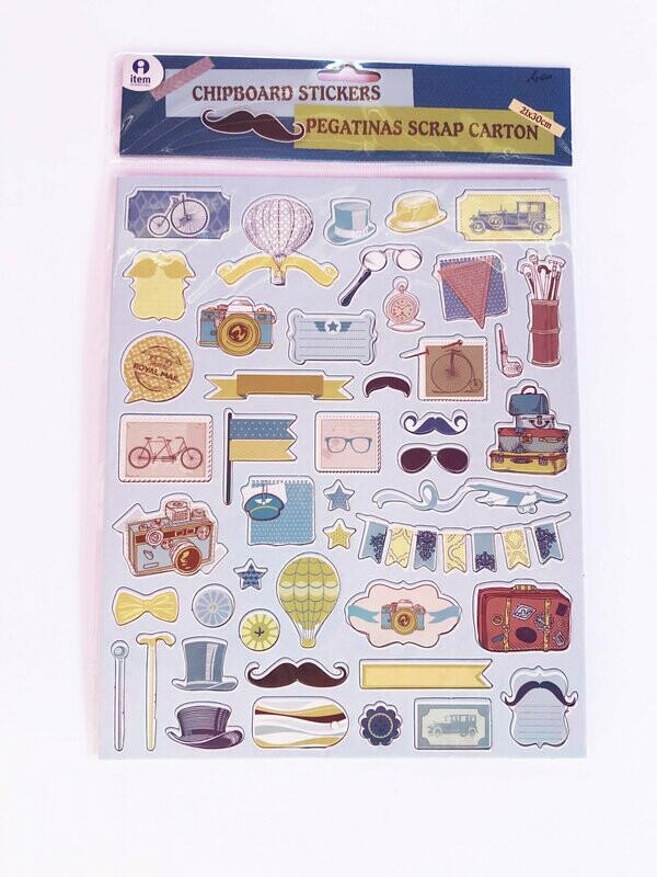 Kit stickers de cartón