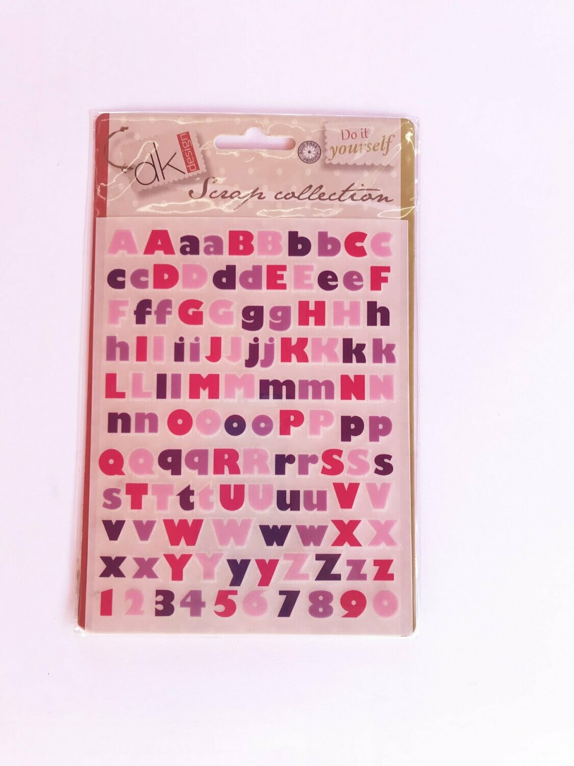 Letras y números adhesivos