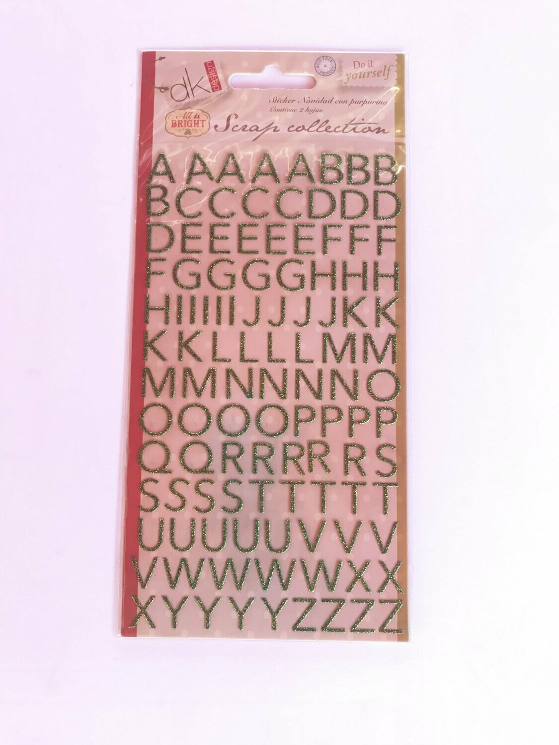 Letras y números adhesivos