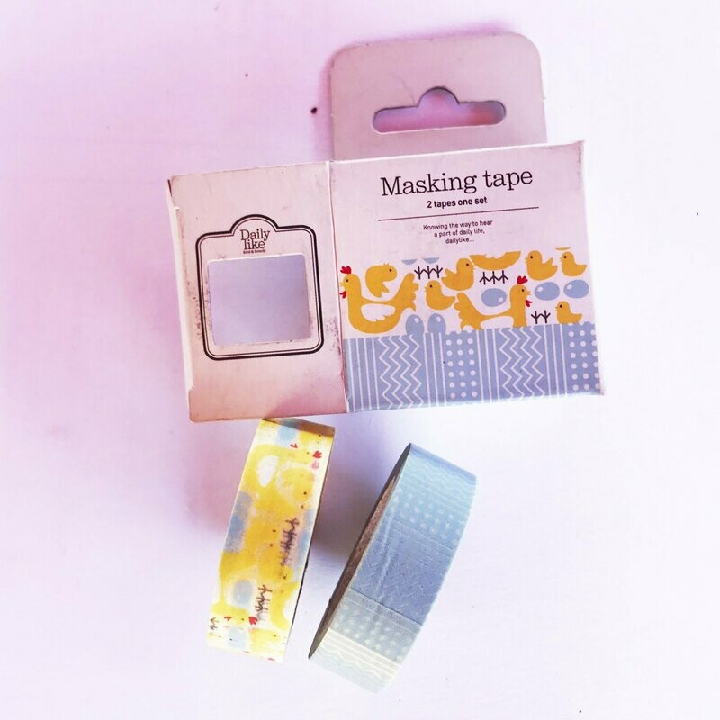 2 Washi Tape pollitos