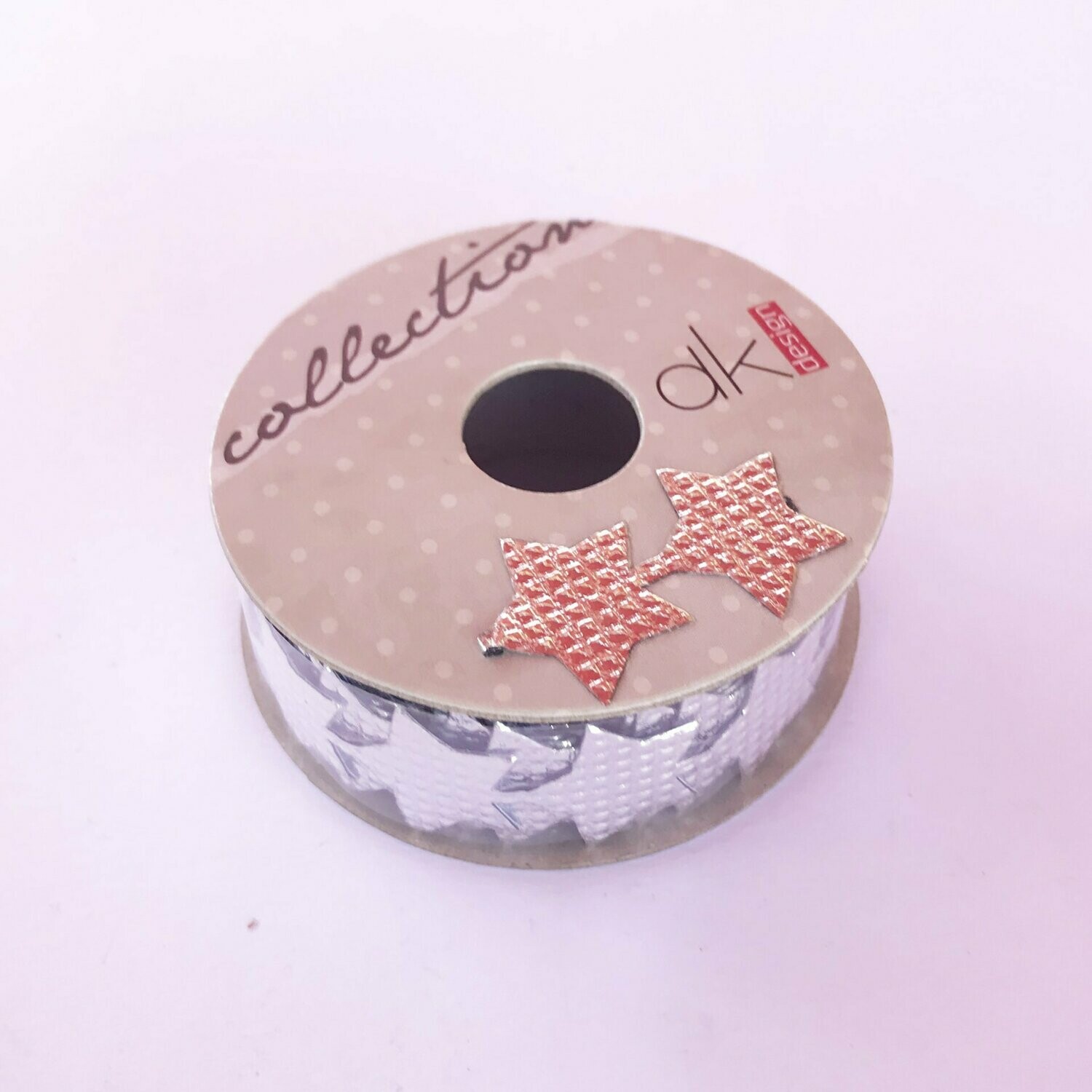 Rollos estrellas adhesivas plateadas