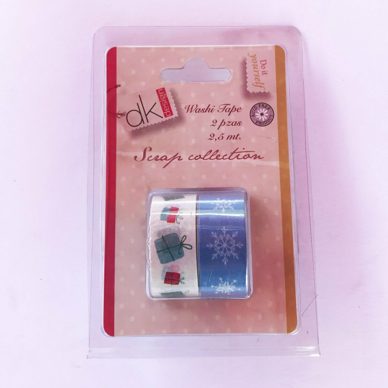 2 rollos washi tape navideño