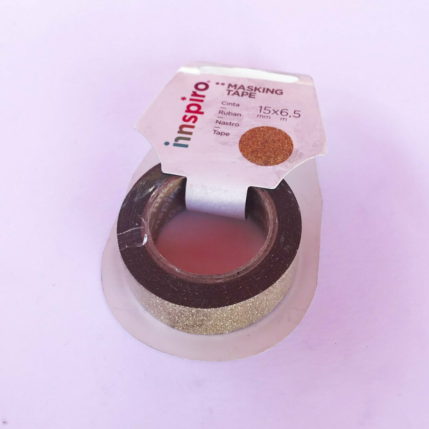 Rollo washi tape metalizado