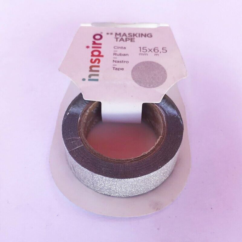 Rollo washi tape metalizado
