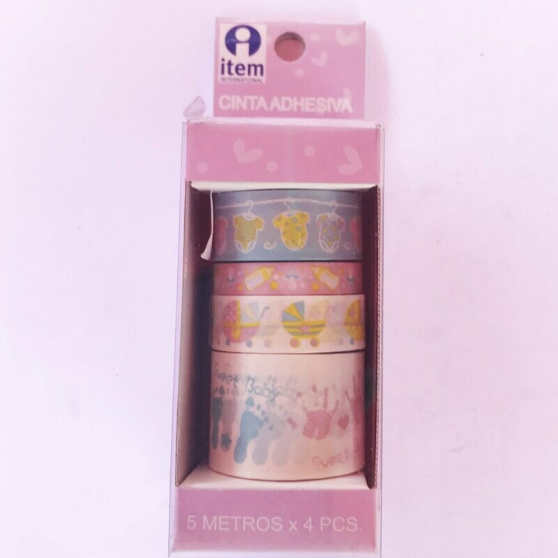 5 Rollos washi tape