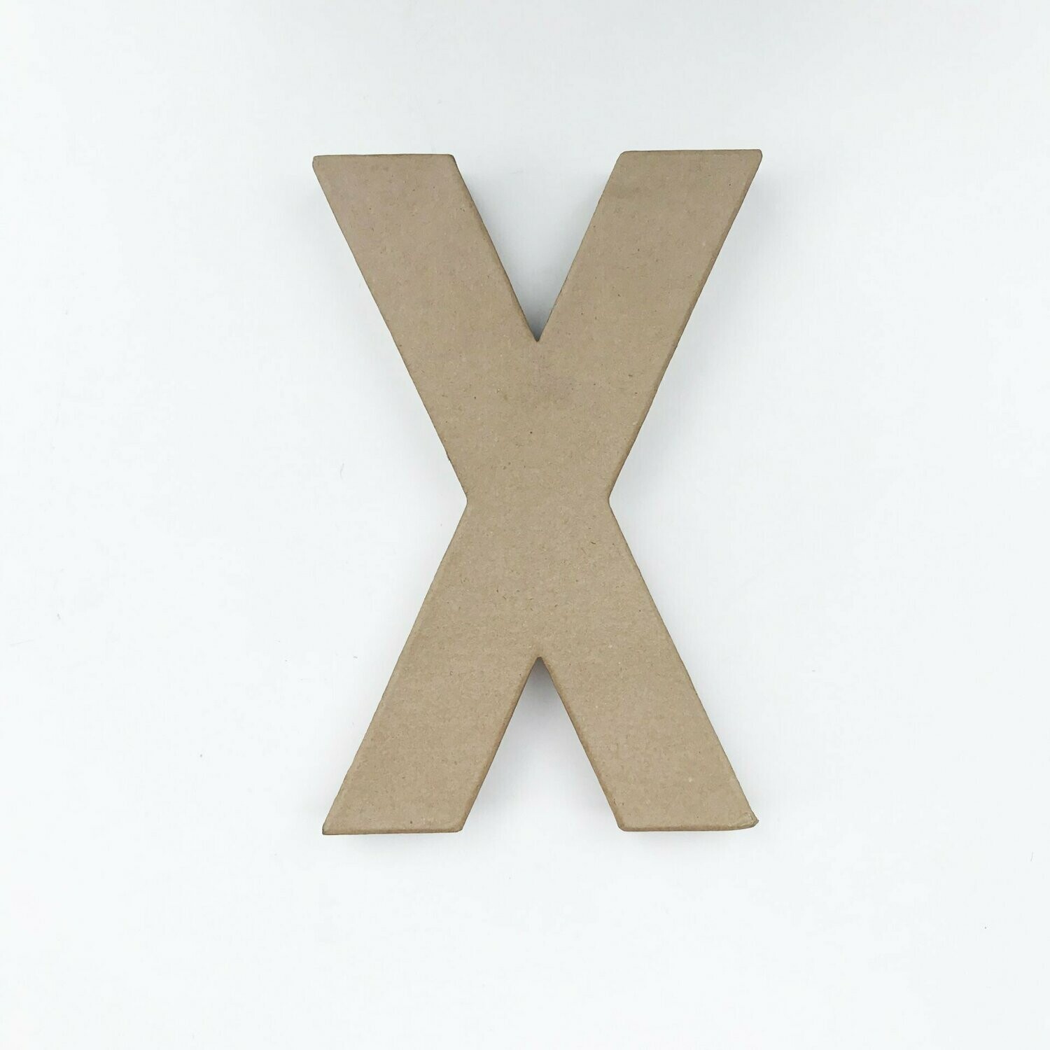 X Letra papel maché