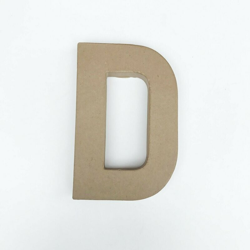 D Letra papel maché
