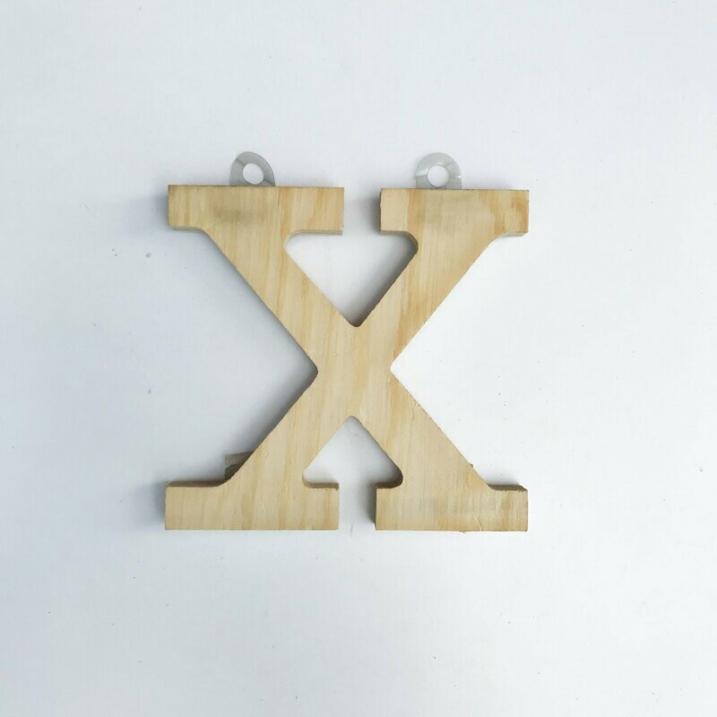 X de madera