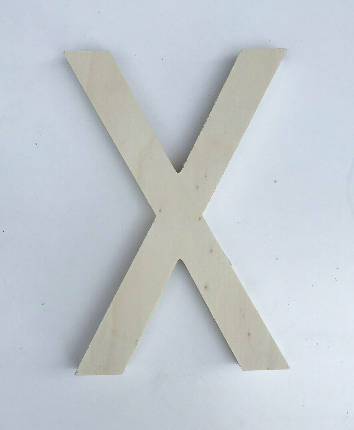 X de madera