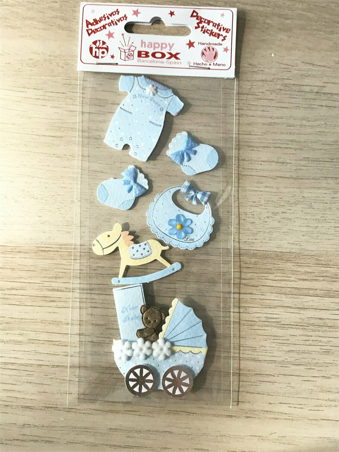 Stickers bebé azul