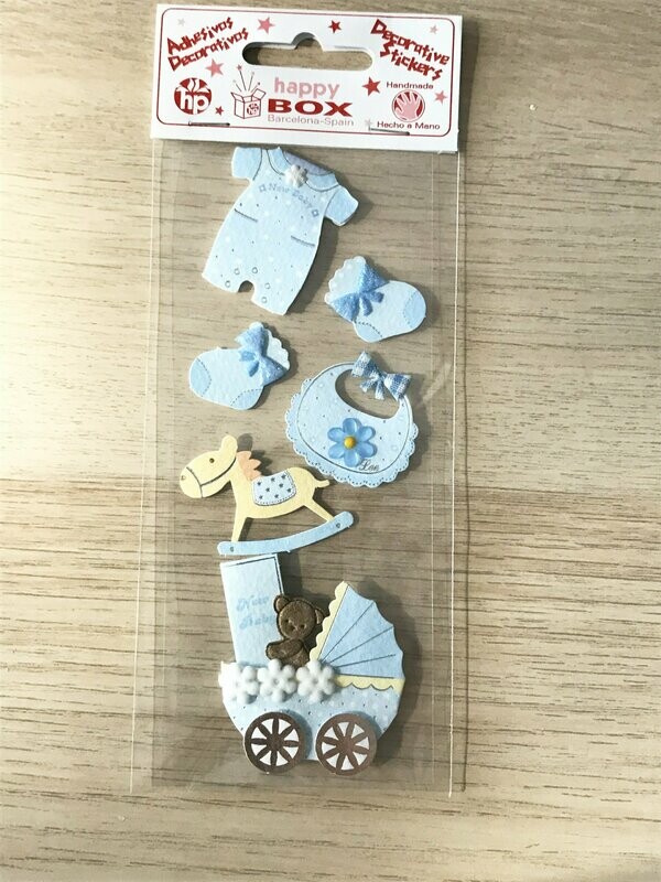 Stickers bebé azul