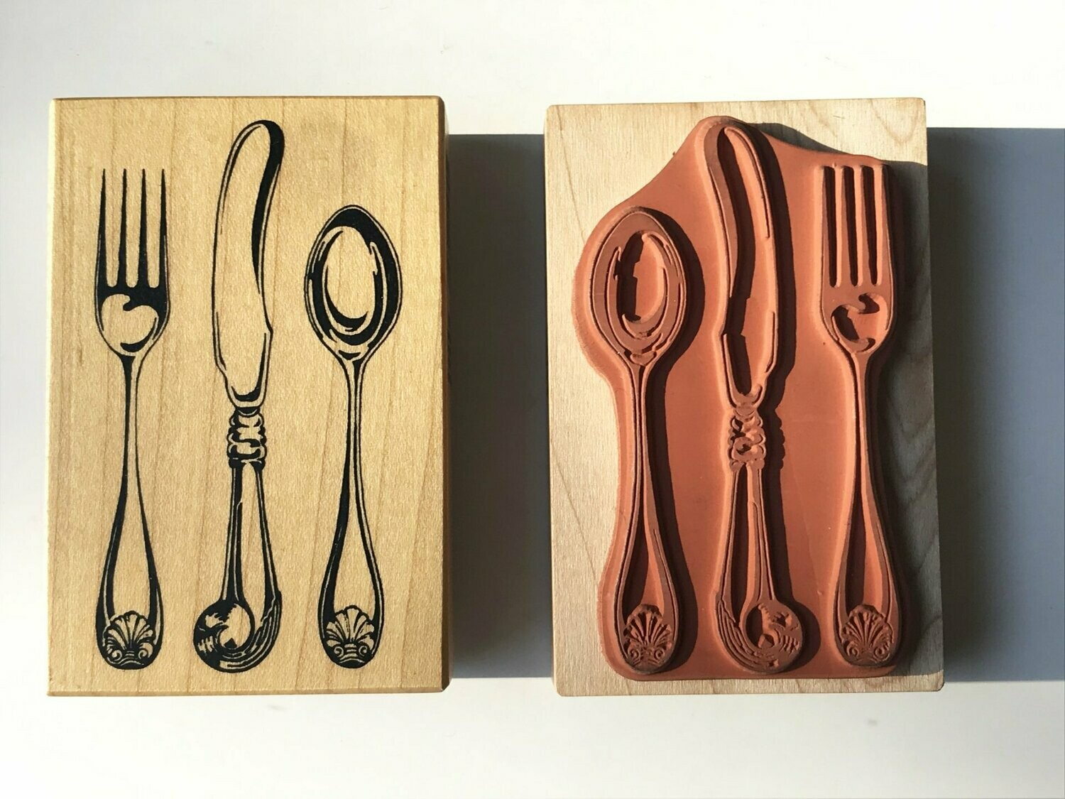 Sello madera "Cubiertos"