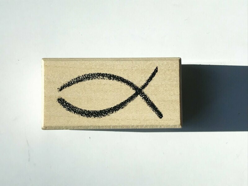 Sello madera pez