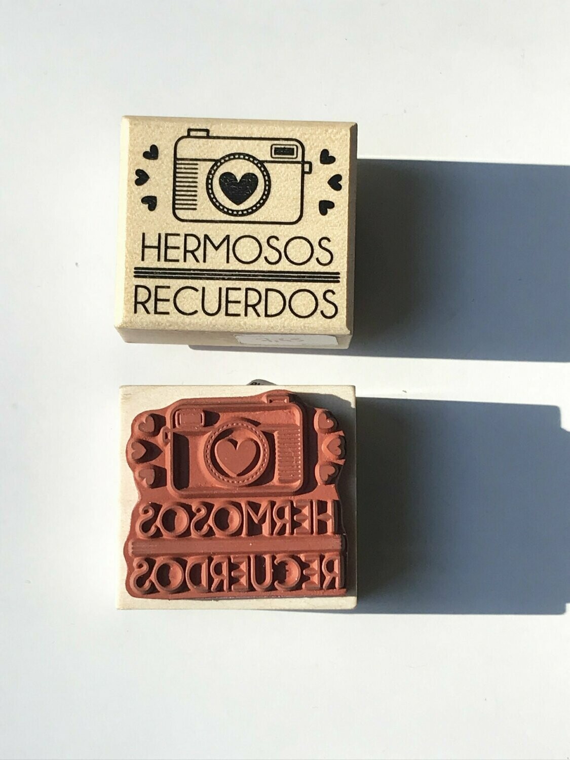 Sello madera "Hermosos recuerdos"