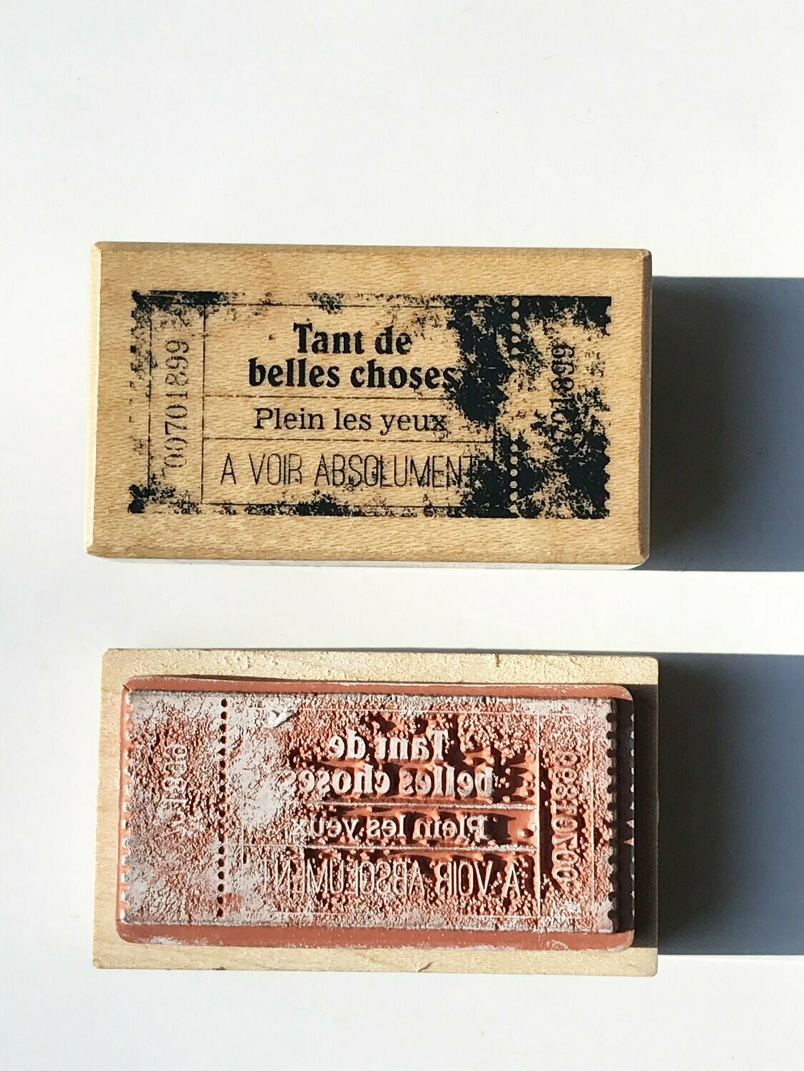 Sello madera "Ticket"