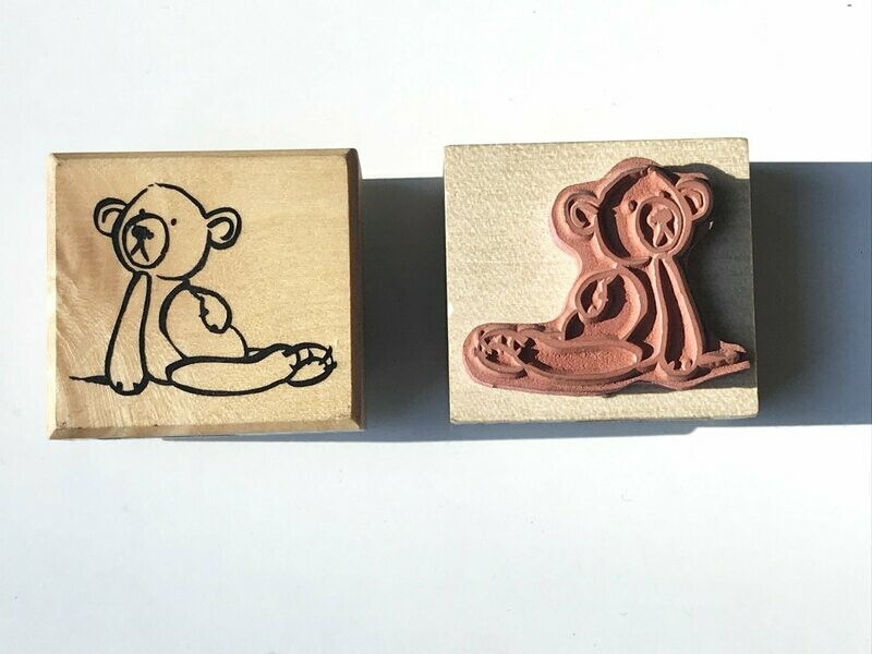 Sello madera osito