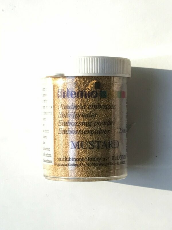 Polvos embossing Mostaza