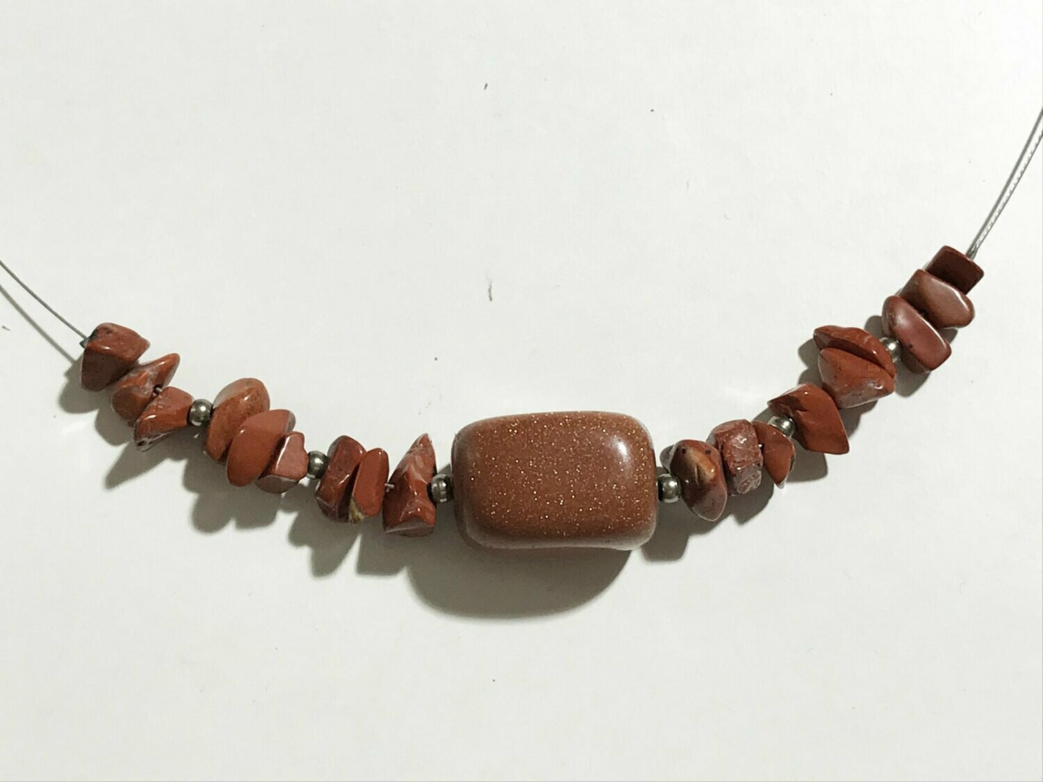 Gargantilla Aventurine y Jaspe rojo