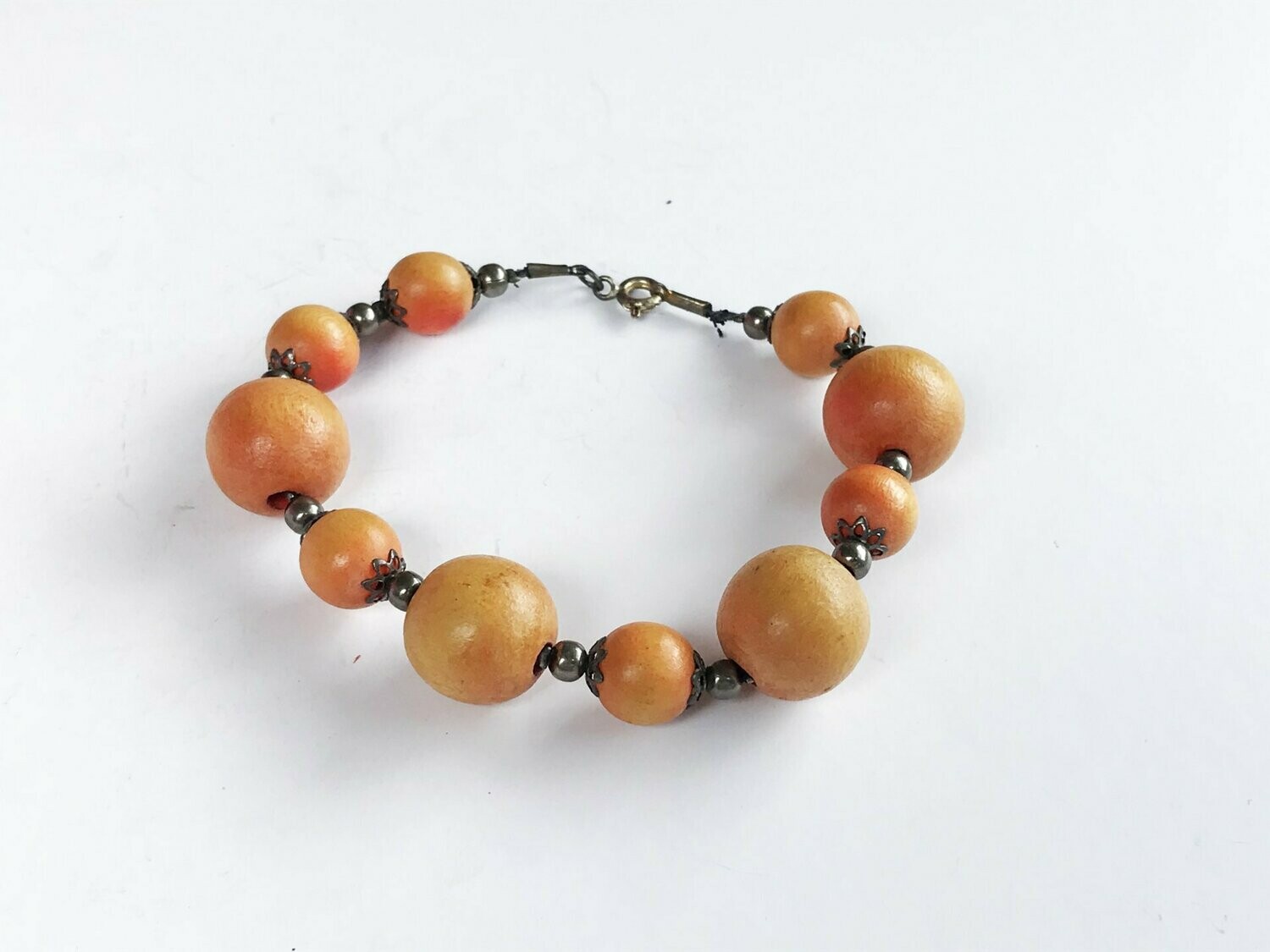 Pulsera bolas madera