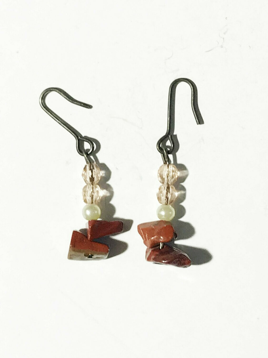 Pendientes Jaspe rojo