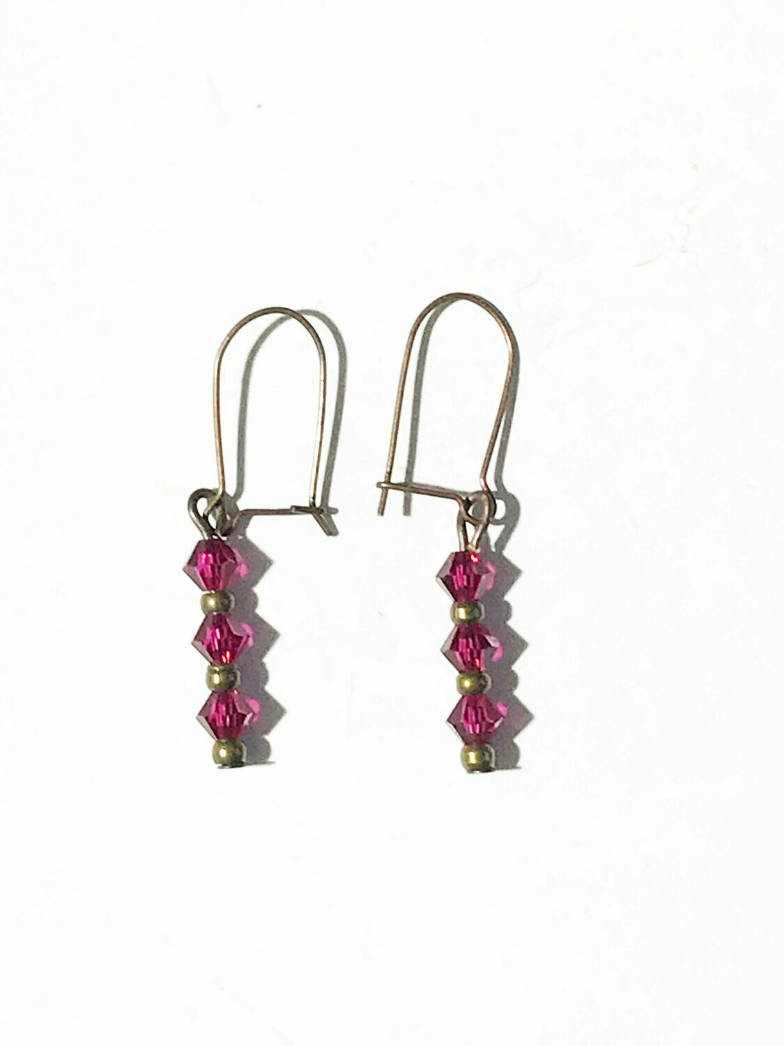 Pendientes de cristal