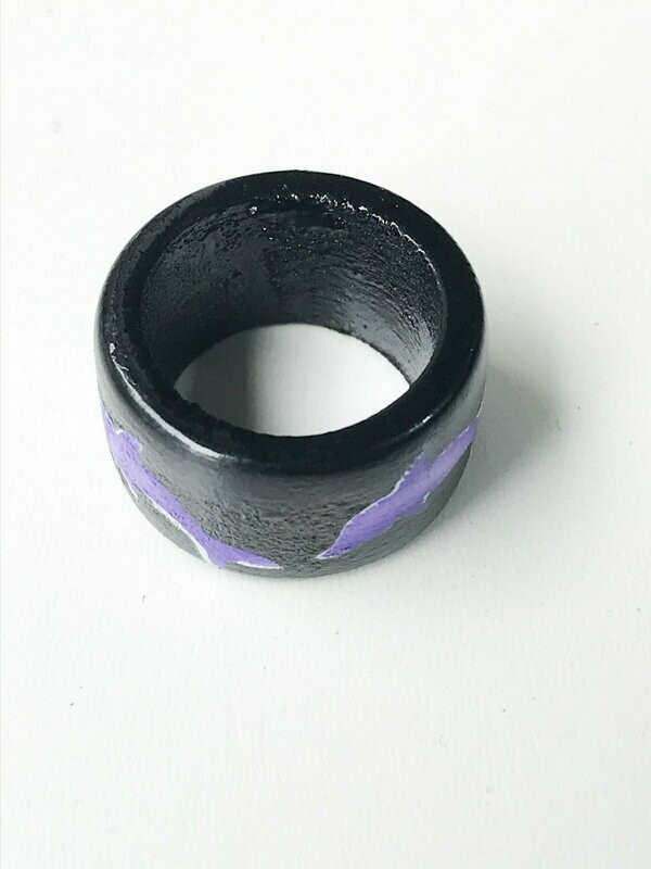 Anillo madera delfines
