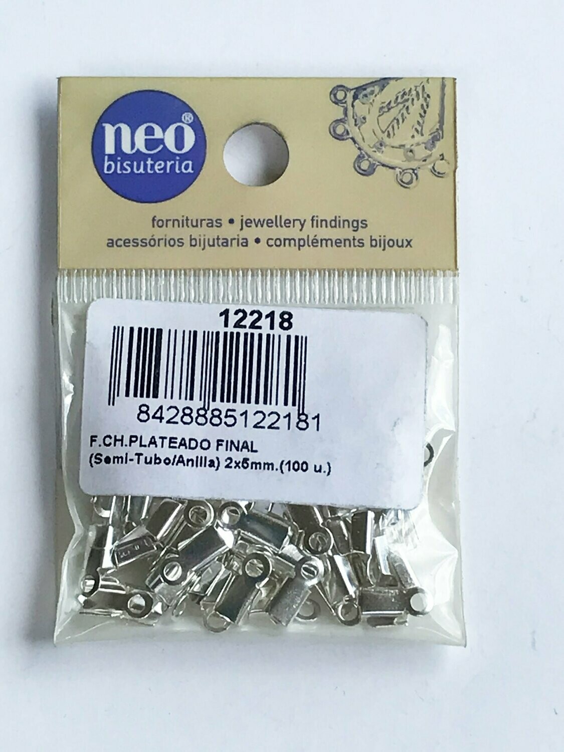 100 terminales plateadas