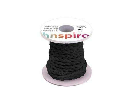 Trenza cuero negro